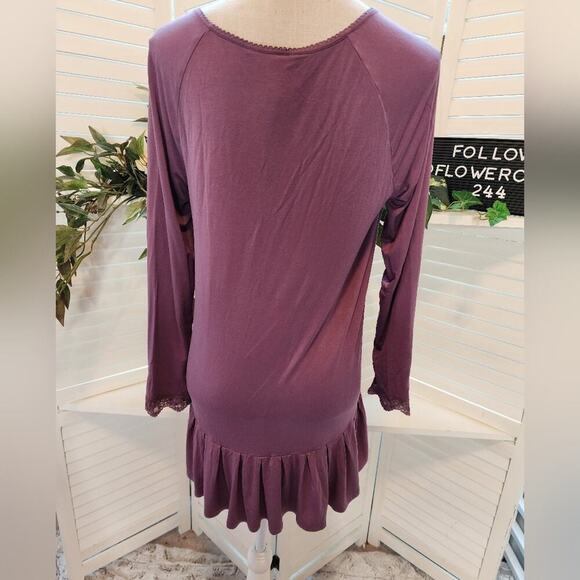 MATILDA JANE SMALL PURPLE LACE PEPLUM TUNIC - Picture 7 of 7